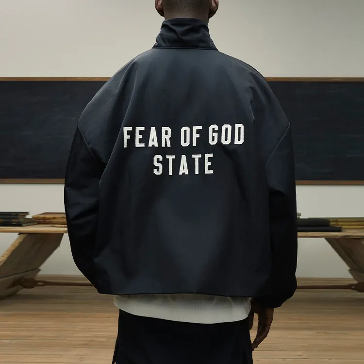 Fear Of God Essentials Textured Nylon Trucker Jacket-2