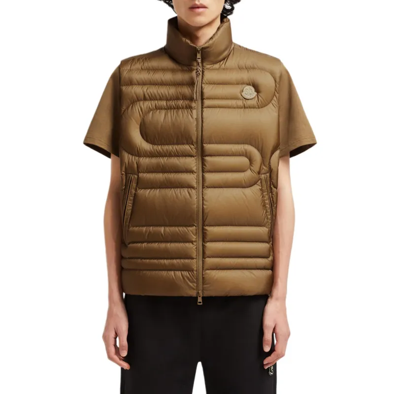 Moncler Snake Year Capsule Collection Vests Men Light Brown-2