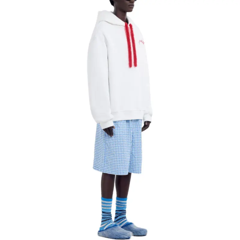 MARNI Logo-print Cotton Hoodie-3