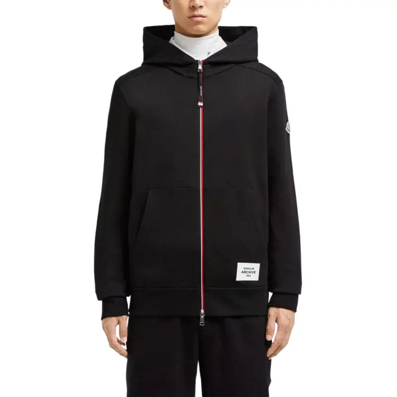 Moncler Logo Patch Zipped Hoodie-8