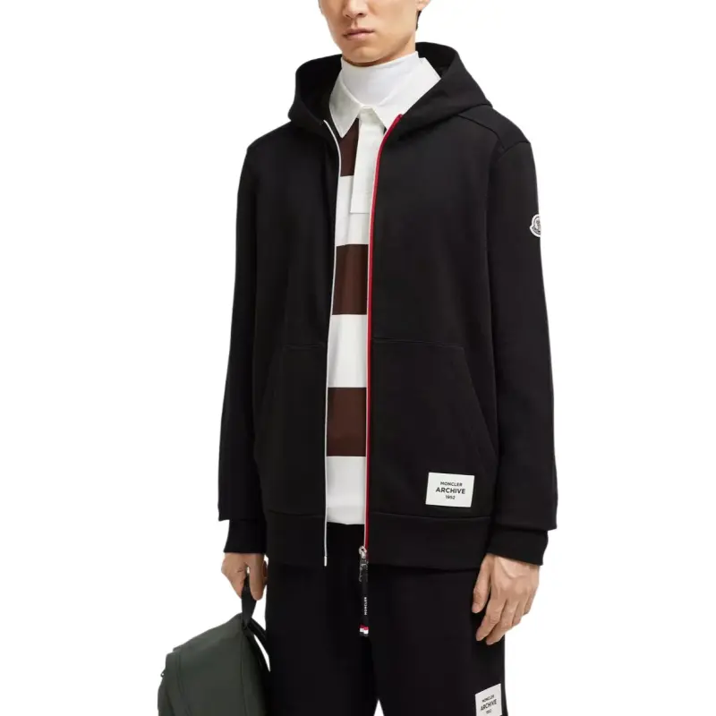 Moncler Logo Patch Zipped Hoodie-10