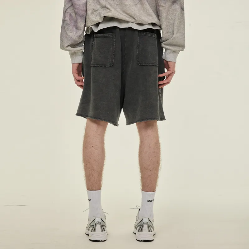 EGO FETCH Casual Shorts Unisex Black-4