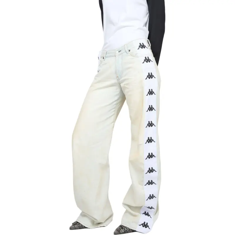 Acne Studios X Kappa Loose Fit 2006M Jeans Light Wash-2