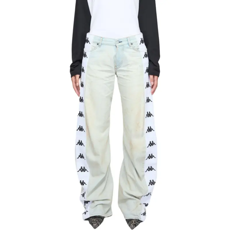 Acne Studios X Kappa Loose Fit 2006M Jeans Light Wash-1