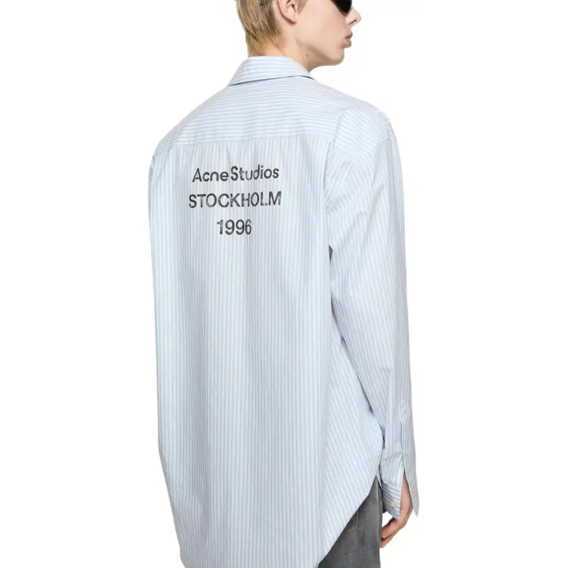 Acne Studios Summer Selected Collection Shirts Unisex Light Blue-3