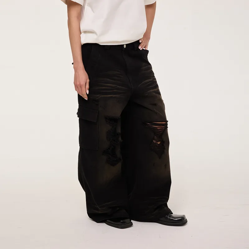EGO FETCH Cargo Pants Unisex Black-2