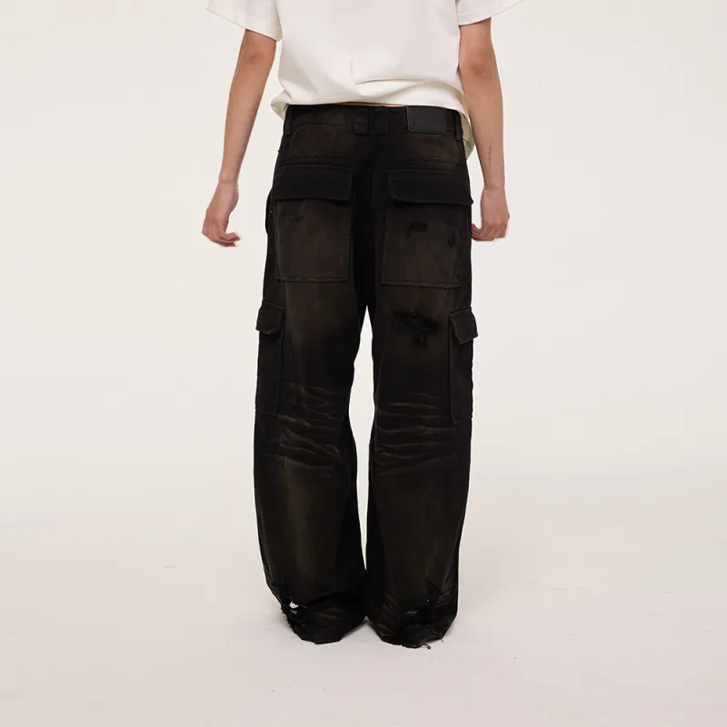 EGO FETCH Cargo Pants Unisex Black-4