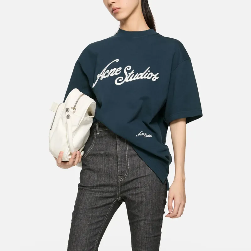 Acne Studios Logo embroidered T shirt-2