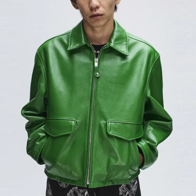 Supreme Schott Leather Racer Jacket FW24-7