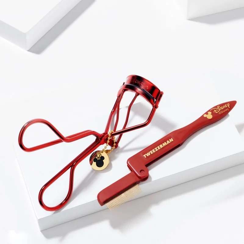 TWEEZERMAN Limited Edition Eyelash Comb And Curler Set Make up Tools Curling Natural-2