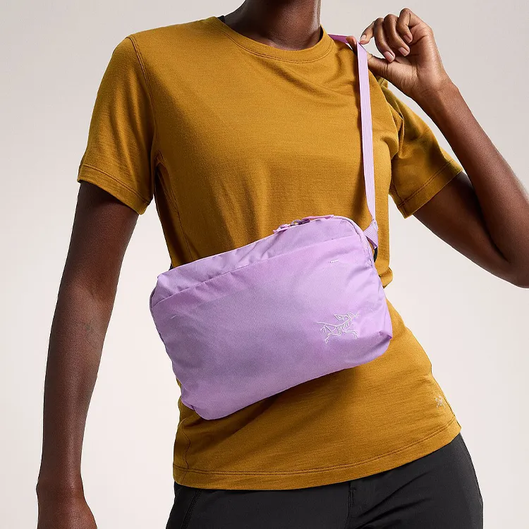 Arcteryx Nylon Shoulder Bag Crossbody Bag Regular Unisex Light Purple-2