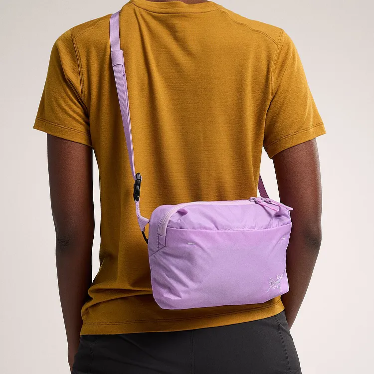 Arcteryx Nylon Shoulder Bag Crossbody Bag Regular Unisex Light Purple-4
