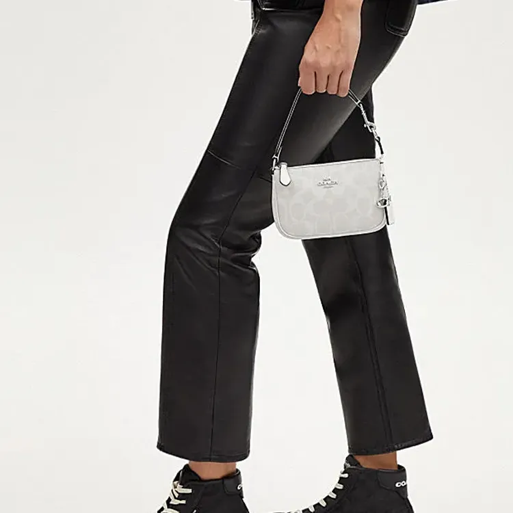 COACH Nolita Cow Leather Handbag Shoulder Bag Crossbody Bag Mini Women's White-3