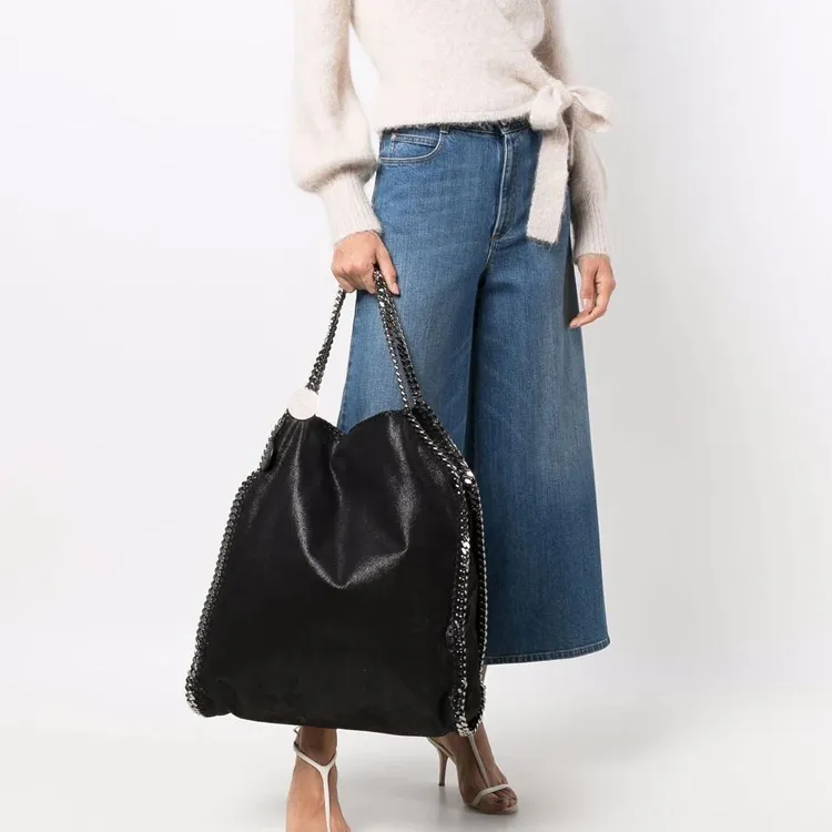 Stella McCartney Artificial Leather Shoulder Bag, Crossbody Bag, Handbag Women's Black-4