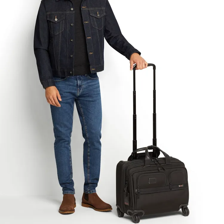TUMI Alpha 3 Nylon Laptop Briefcase Unisex Black-4