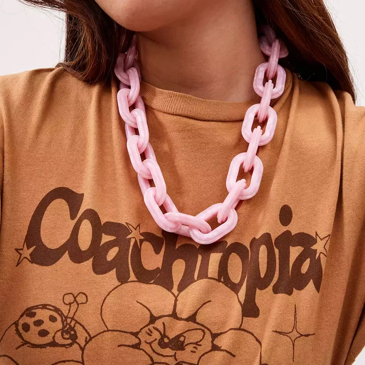 Coachtopia Recycled Resin Bag Straps Women's Light Pink-1