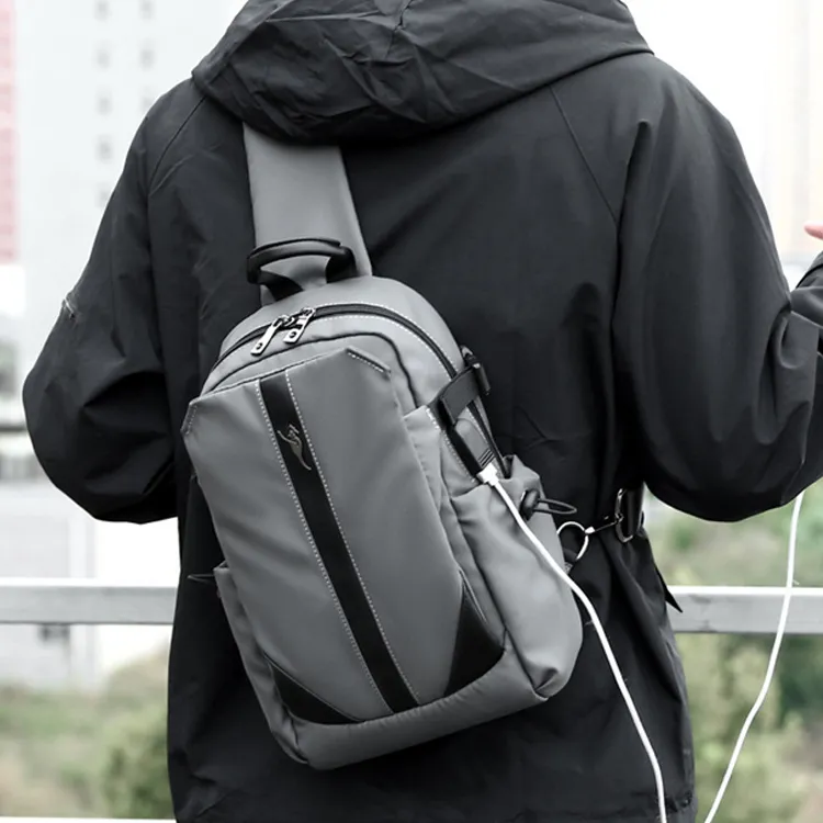 Dusen Kangaroo Oxford Sling Bag Unisex-3