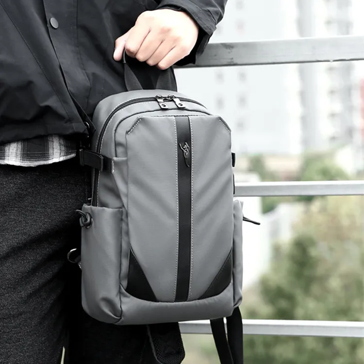 Dusen Kangaroo Oxford Sling Bag Unisex-4