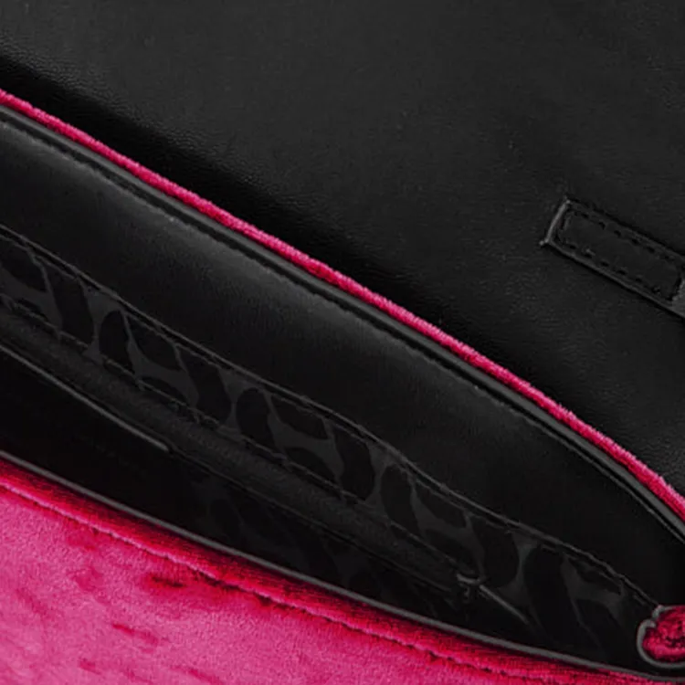 REBECCA MINKOFF Velvet Handbag Shoulder Bag Women's Bright Pink-3
