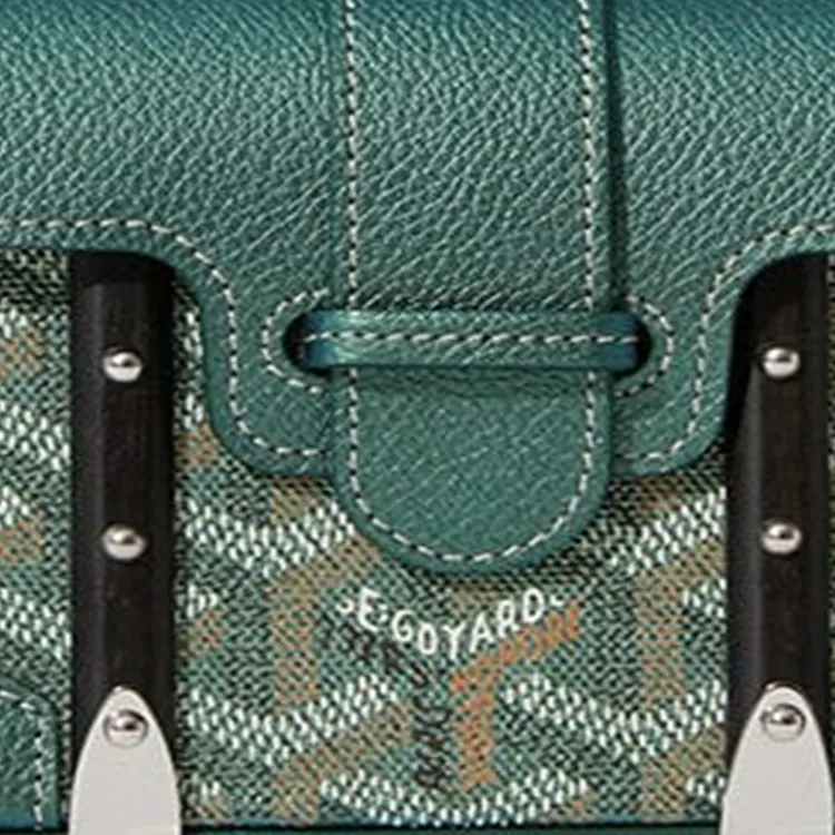 GOYARD Canvas With Calfskin Shoulder Bag Crossbody Bag Handbag Mini Women's Pearl Green-4