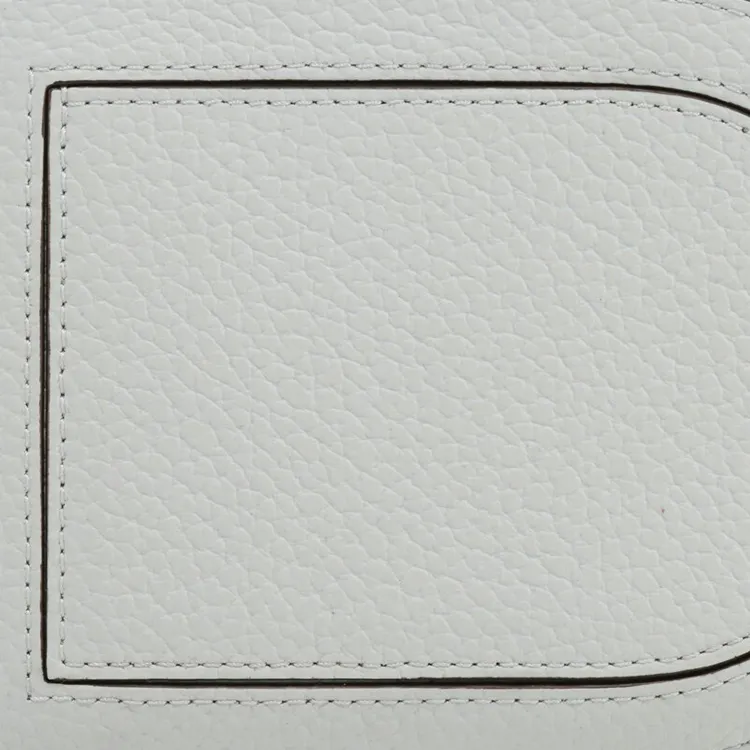 Delvau Textured Calfskin Wallets Coin Purses Women's Cloud Gray-3