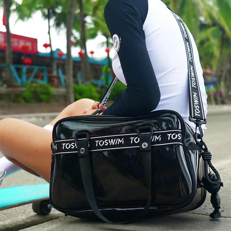 TOSWIM TPU Portable Crossbody Bag, Shoulder Bag Regular Unisex Black-3