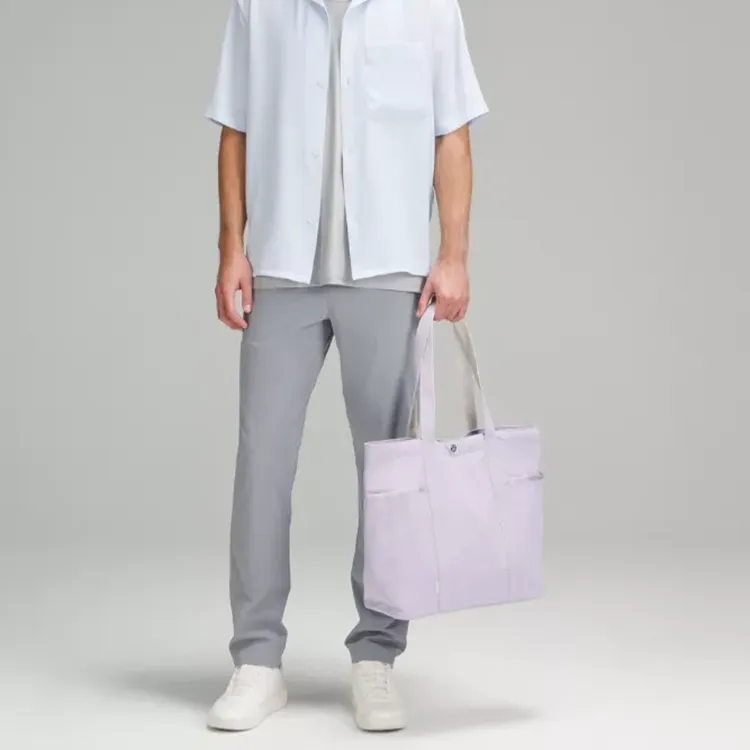 Lululemon Nylon Polyester Tote Bag, Shopping Bag, Handbag Regular Unisex Lilac-7