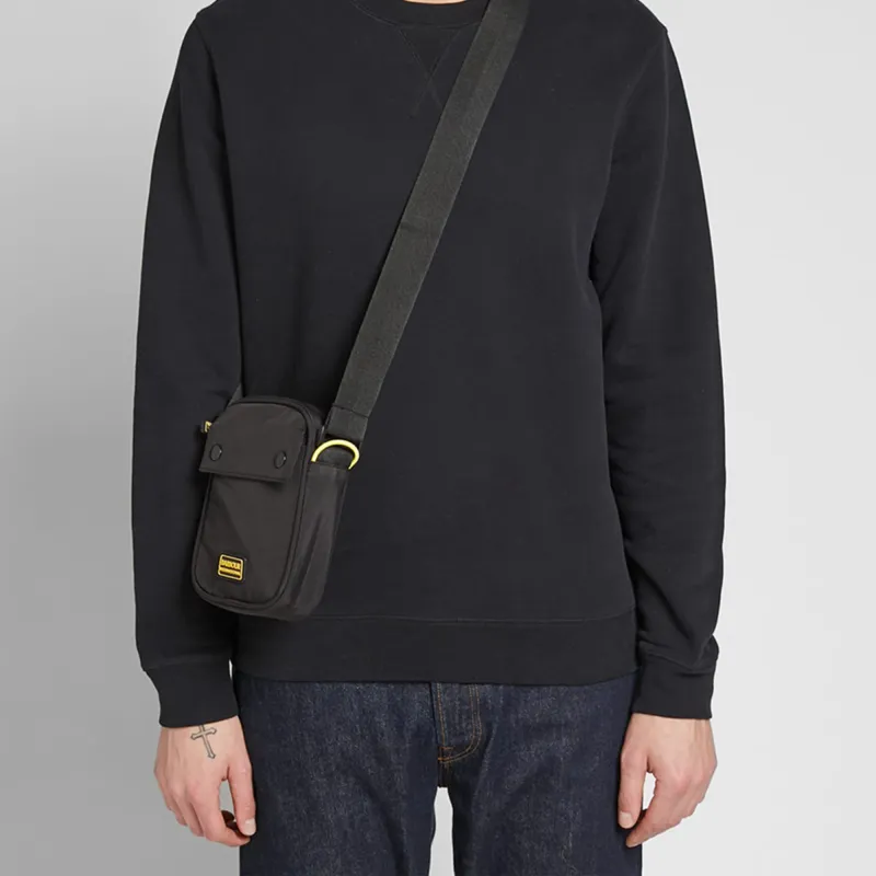 BARBOUR Nylon Shoulder Bag Crossbody Bag Men's Black-3