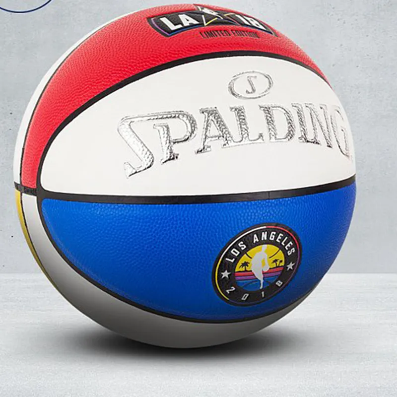 SPALDING NBA Star Series PU Basketball Red Blue Yellow Purple Size 7 Training Unisex-3