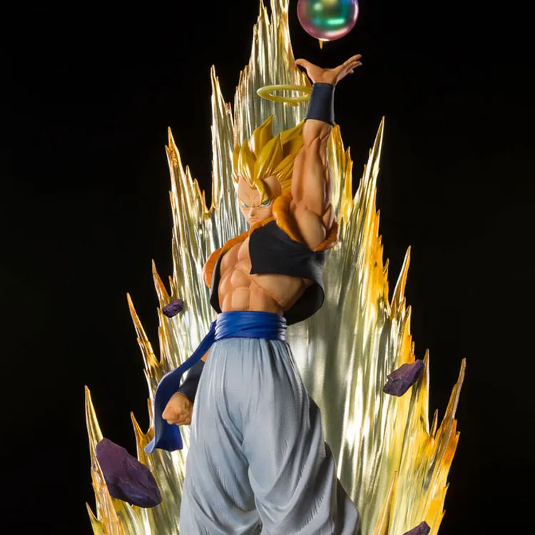 BANDAI Figuarts Zero Super Saiyan Gogeta Resurrection Fusion Scale Figures-3