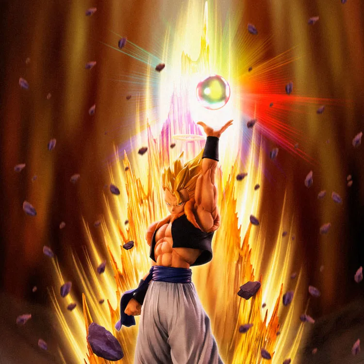 BANDAI Figuarts Zero Super Saiyan Gogeta Resurrection Fusion Scale Figures-1