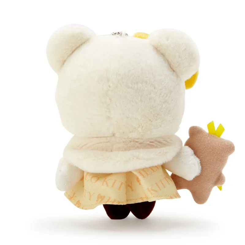 Sanrio Winter Warm Hello Kitty Birthday Collection Hello Kitty Yellow Cloak Dolls Plush Pendant 15cm High-1