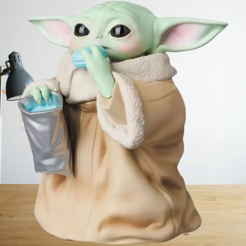 BANDAI Star Wars/Glokka Star Wars Yoda Baby Chibi Figures 10cm-2