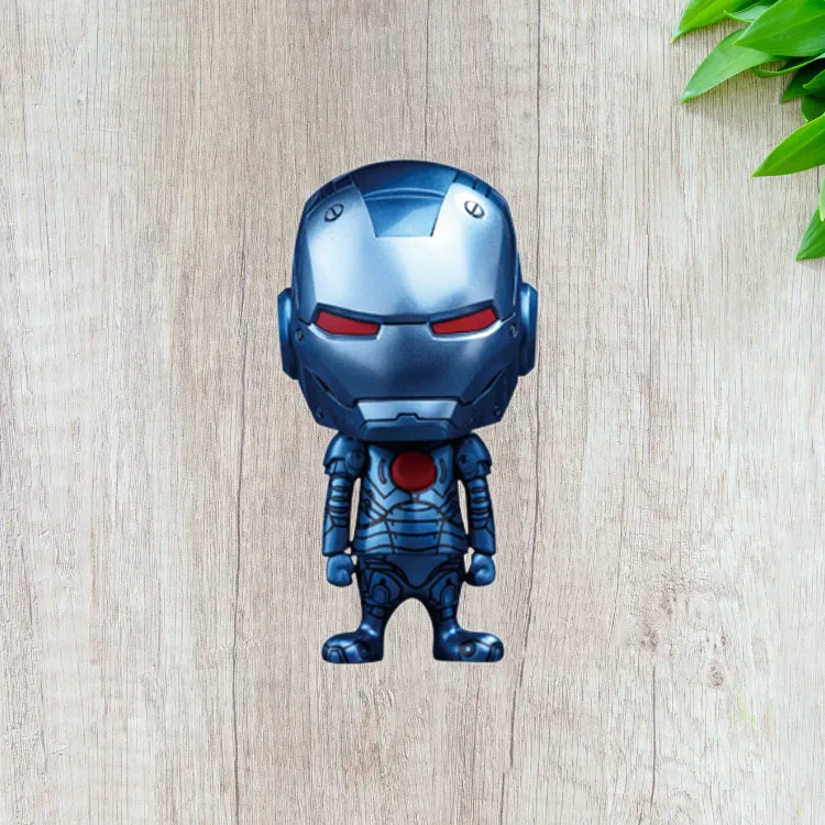 Hot Toys Cosbaby Collection, Iron Man, Iron Man MK 3 Blue Invisible Edition S Chibi Figures-3