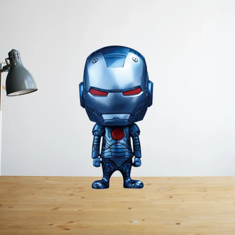 Hot Toys Cosbaby Collection, Iron Man, Iron Man MK 3 Blue Invisible Edition S Chibi Figures-2