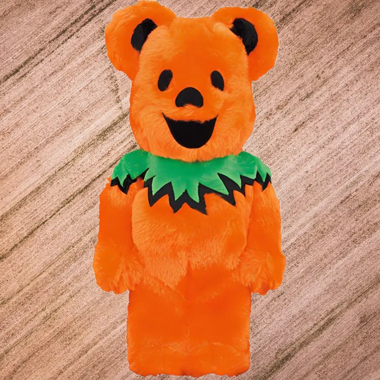 Bearbrick X Grateful Dead Dancing Bear Costume Ver. Orange-4