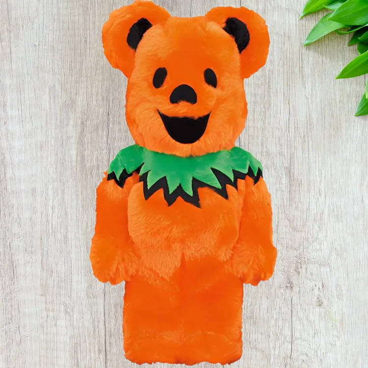 Bearbrick X Grateful Dead Dancing Bear Costume Ver. Orange-2