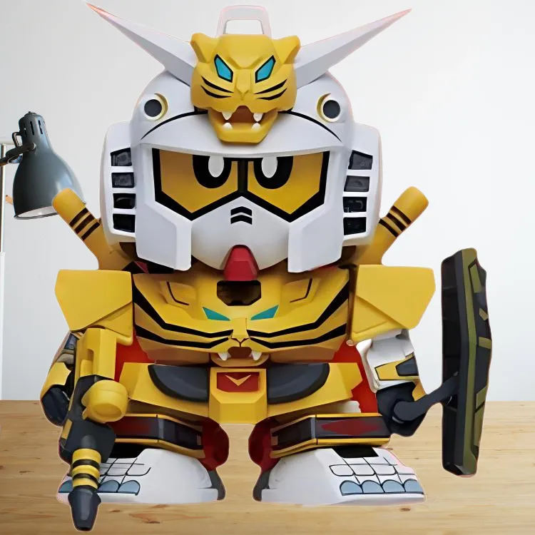 BANDAI Ichiban Kuji Chinese Zodiac Gundam B Reward Tiger SD Chibi Figures-1
