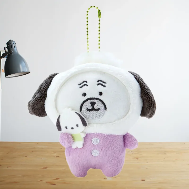 Sanrio Pochacco Nagano Friends × Sanrio Characters Haba Dog, Mascot Dolls Plush Pendant 11cm Height-3