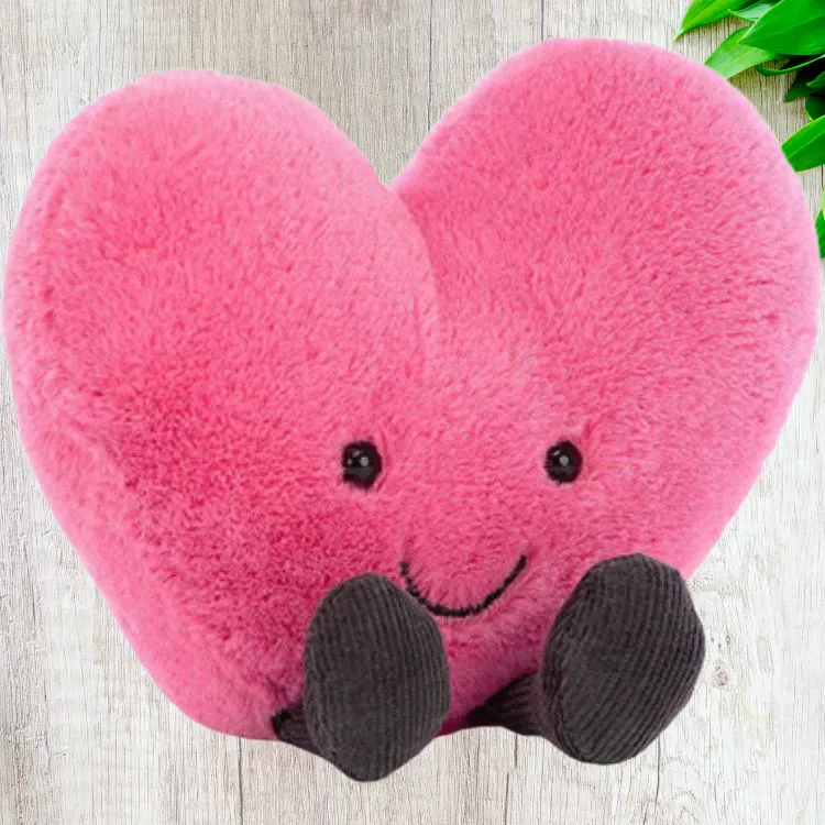 JELLYCAT Fun Items Collection Cute Pink Heart Dolls Mr 11cm Height-2