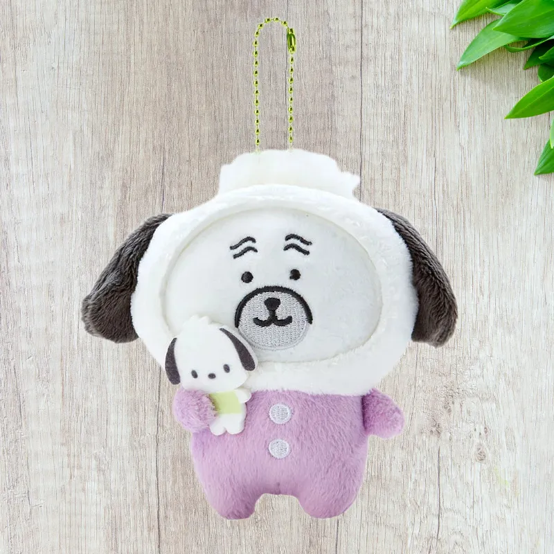 Sanrio Pochacco Nagano Friends × Sanrio Characters Haba Dog, Mascot Dolls Plush Pendant 11cm Height-2