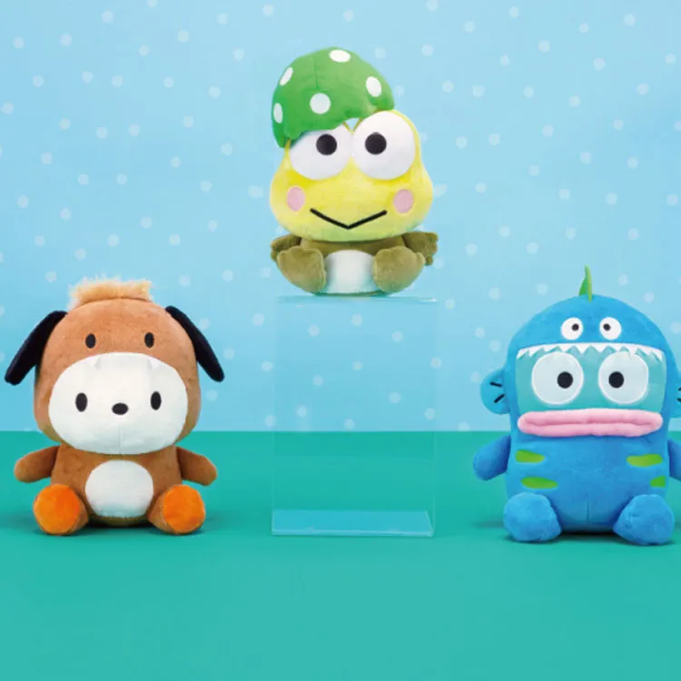 FURYU Sanrio Characters Dinosaur Costume Collection, Keroppi Dolls Plush Doll 18CM High-1
