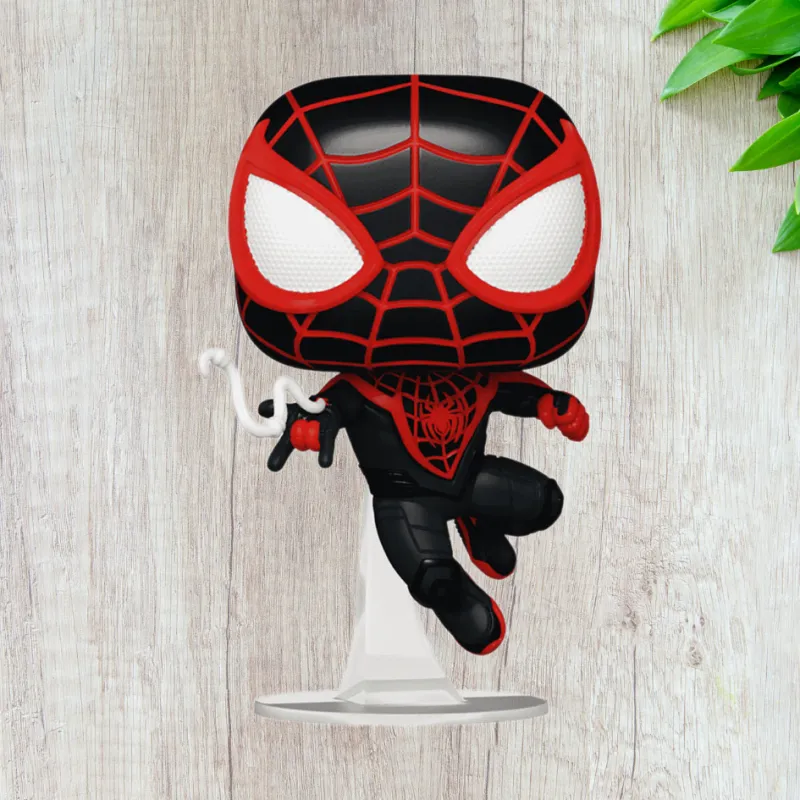 Funko Spider Man 2 Miles Morales Upgraded Red Suit Chibi Figures-3