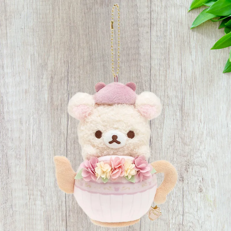SAN X Relaxed Bear Rilakkuma Dolls Plush Pendant 14cm Height-3