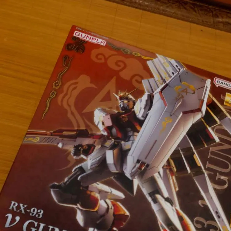 BANDAI Ν Gundam RX 93 Limited MG KA Nu Gundam Card Edition Rx 93 Nu Collectible Ver. Model Kits-3
