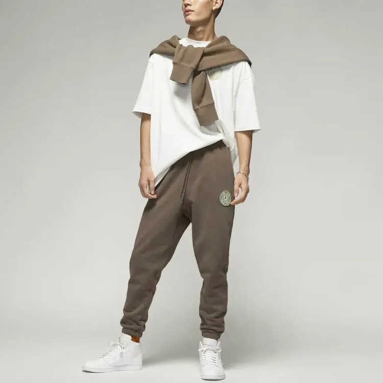 Jordan CNY Knitted Sweatpants Men Light Umber-2