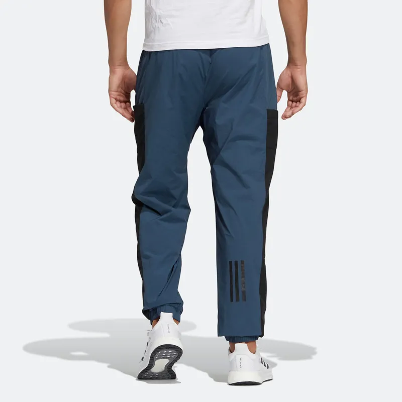 Adidas Knitted Sweatpants Men Blue-4