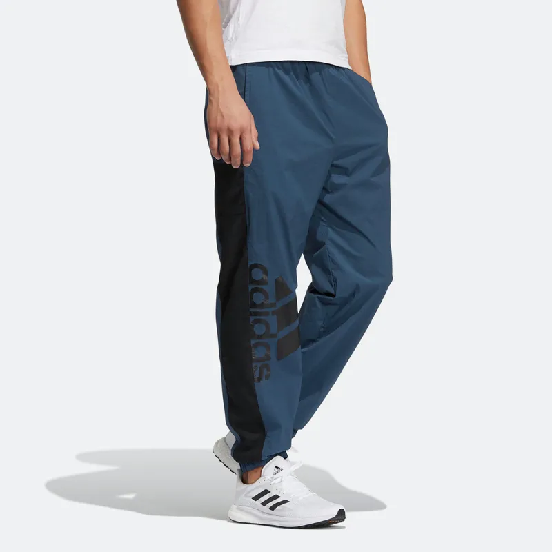 Adidas Knitted Sweatpants Men Blue-3