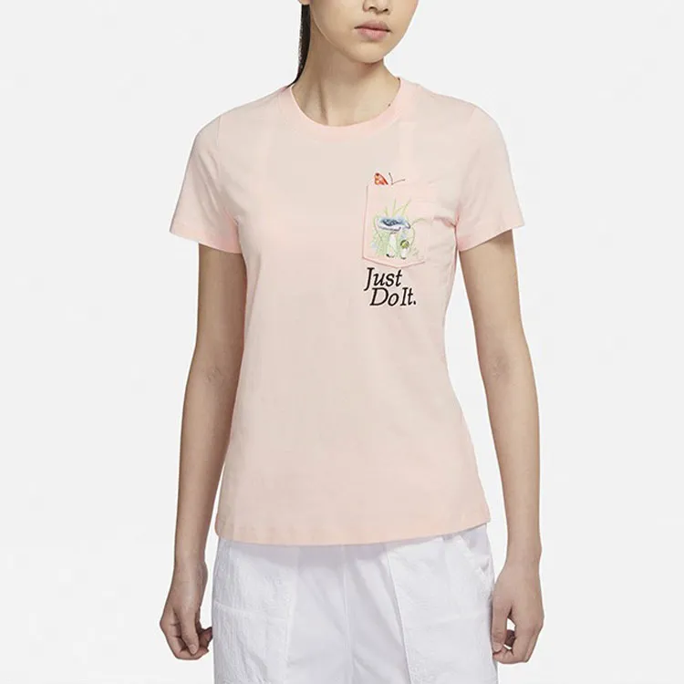 Nike Set in Sleeve T Shirt Women's Pink-3
