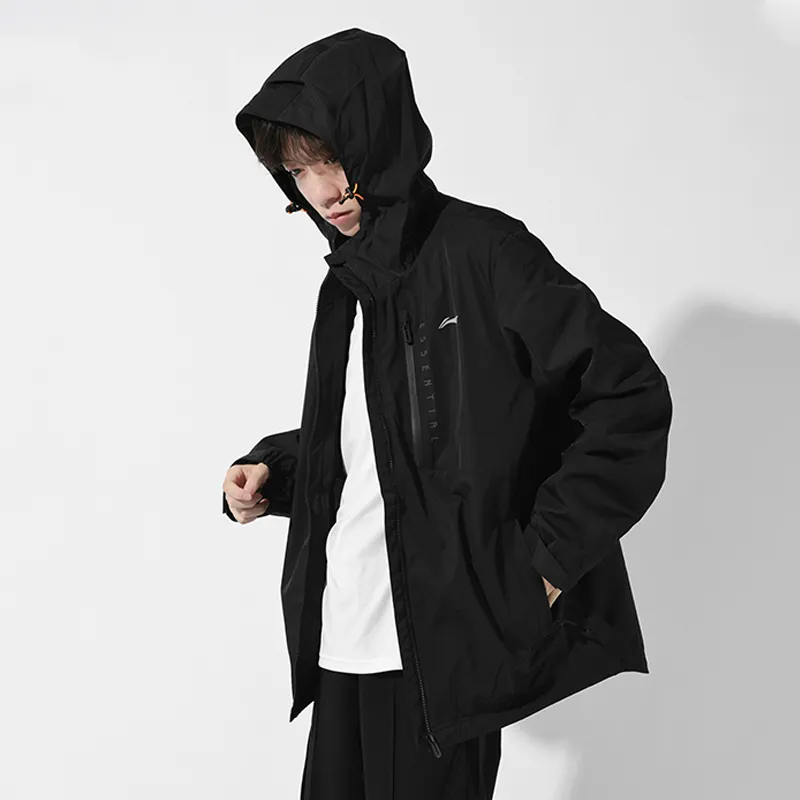 LiNing Sports Fashion Collection Trench Coat Unisex Black-6